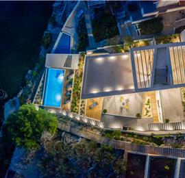 Luxury Beachfront Villa with Heated Infinity Pool near Trogir, Sleeps 8